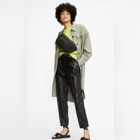 Ted Baker London Faux leather trousers pants Size 5 or US 12 - Picture 1 of 10